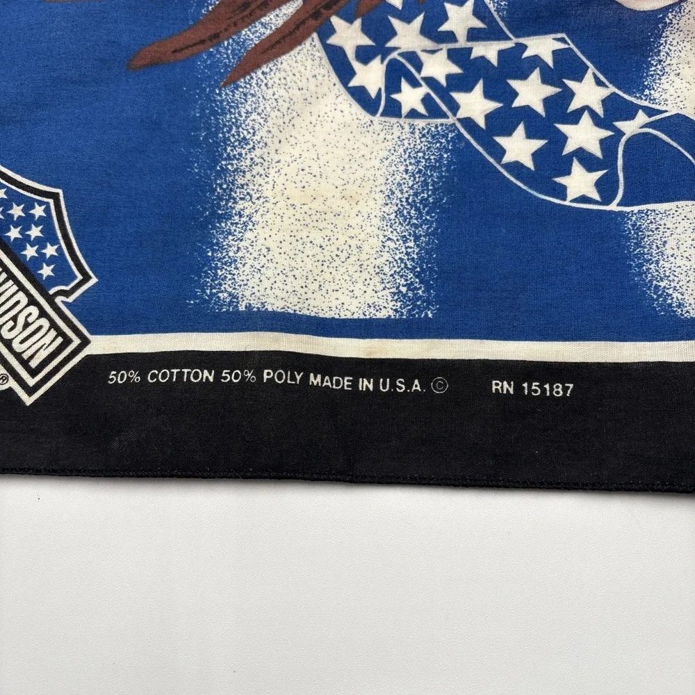 Vintage‎ Harley Davidson Bandana Official Licensed Product Flying Eagle Biker